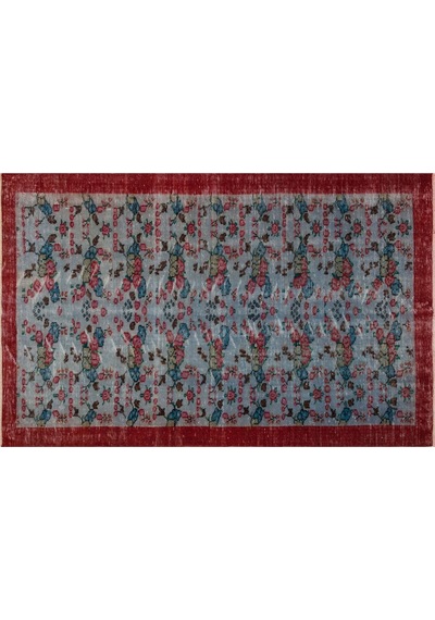 Gerçek El Dokuma Eskitme Vintage Halı 162 X 257 Cm