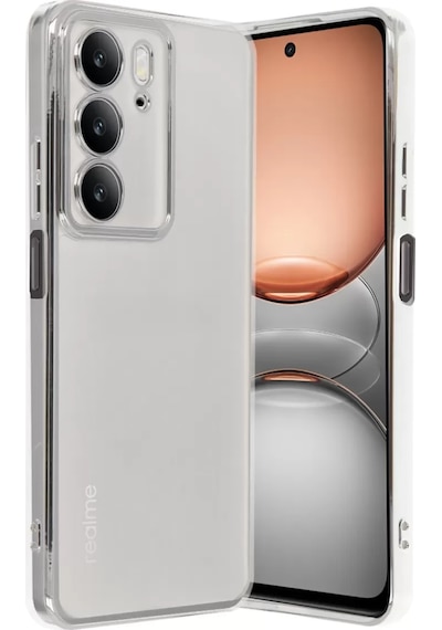 Newface Realme C75 4g Kılıf Razer Lensli Silikon - Gümüş