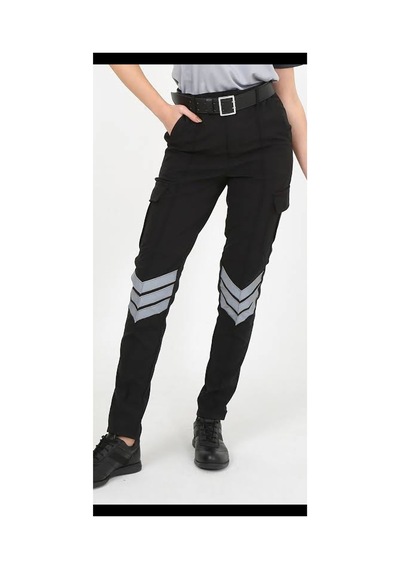 Likralı Özel Güvenlik Pantolon Siyah