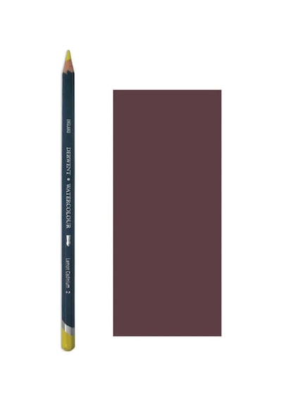 Derwent Watercolour Pencil Suluboya Kalemi 32865 Burnt Carmine