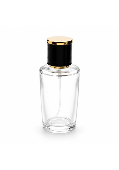 20 Adet Boş Cam Parfüm Şişe, 50 Ml, Konik Silindir Model, Şeffaf-fss-50