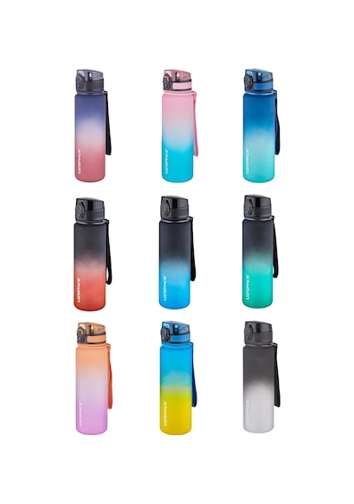 Fiftyfifty 500ml Çift Renk Softtouch Ff Collection Tritan Su Matarası Pembe-yeşil