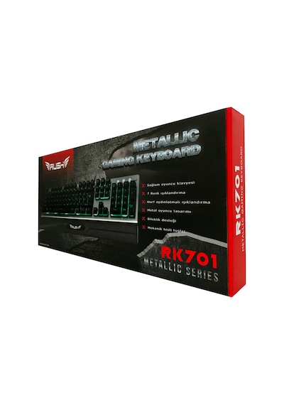 Rush RK701 Usb Kablolu 7 Renk Işıklandırmalı Mekanik Gaming Q Klavye