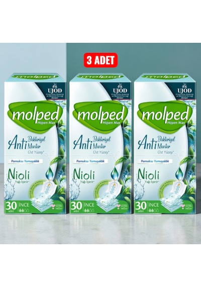Molped Nioli Hijyen Max İnce Günlük Ped 30'lu
