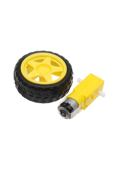 Motor Ve Tekerlek Seti 6V 250 Rpm
