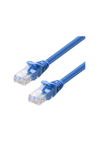 Tkz 5 Metre Cat6 Rj45 Lan Kablosu Uçları Fabrikasyon Takılı Bilgisayar Modem İnternet Ethernet Kablosu Mavi, 5 Metre Sku: Zeusb0dgrl6c4d