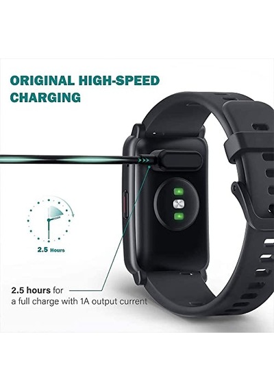 Saat Usb Şarj Aleti Galaxy Fit 2 Sm R220 Ile Uyumlu Akıllı Saat Usb Şarj Kablosu Siyah