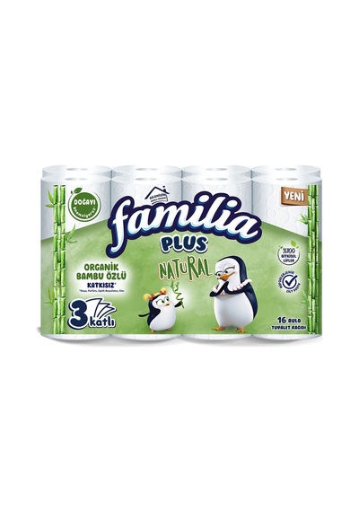 Familia Plus Natural Tuvalet Kağıdı 16'lı - 4 Adet Tarı