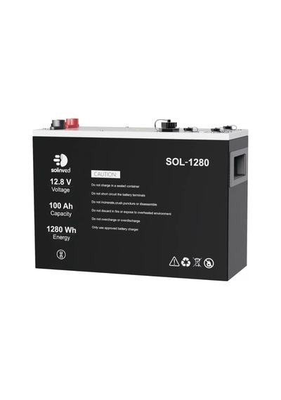 Solinved 12,8v 100ah Lityum Akü - Sol-1280