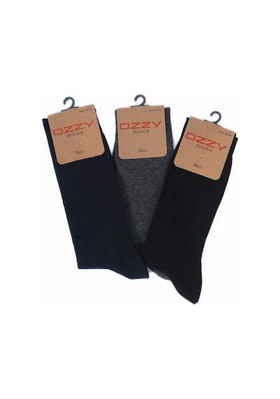 Ozzy Socks Viskon Dikişsiz Erkek Soket Çorap Standart 3'lü Beyaz