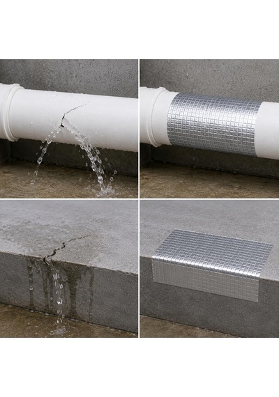 Çatı İzolasyon Ve Tamir Bandı 150 Mm X 2 M Kendinden Yapışkanlı Alüminyum Sızdızmazlık Bandı Sakız