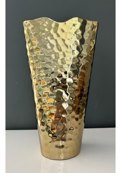 Lamedor Clara Gold Large Flower Vase 25x10x41 Cm