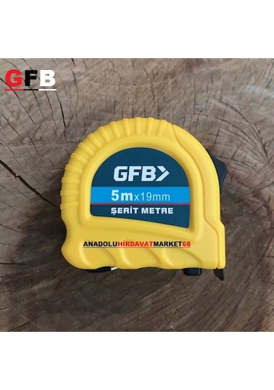 Gfb Çelik Şerit Metre 5 Metre 19 MM Kırılmaz Abs Plastik