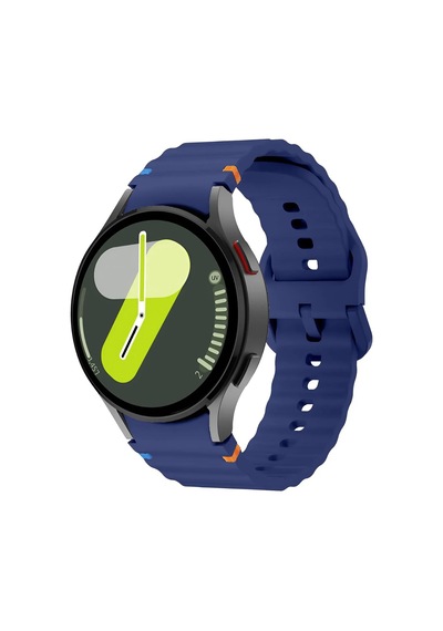 Huawei İle Uyumlu Watch 3 Gt Gt2 Gt2e Gt3 Gt4 Gt 5 Pro Se Elite 46mm Uyumlu 22mm Spor Silikon Kordon Lacivert Çok Renkli