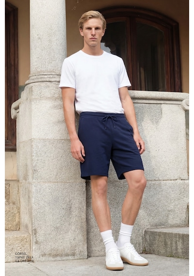 AC&Co / Altınyıldız Classics 4A4800000001BYZXS Slim Fit Bisiklet Yaka Kısa Kol Pamuklu Erkek Tişört Beyaz