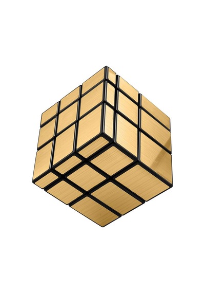 Geometrik Zeka Küpü 3x3 Farklı Şekiller Zor Bulmaca Zeka Oyuncakları Gold