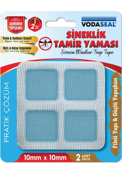 Vodaseal Yapışkanlı Sineklik Tamir Yaması 10 X 10 Mm. - 2 Parça 1 Adet