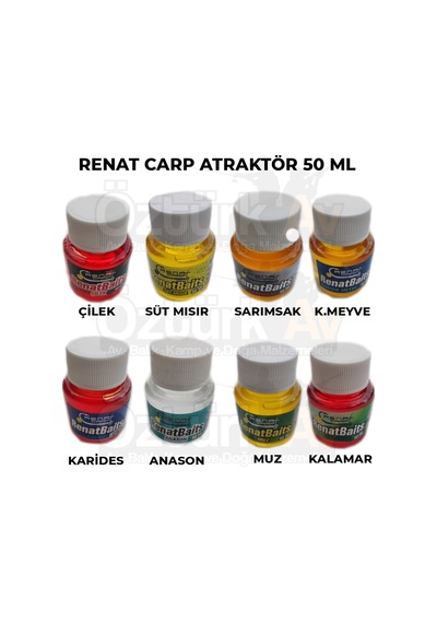 Renat Carp Sazan Atraktör Yem Katkısı 50Ml