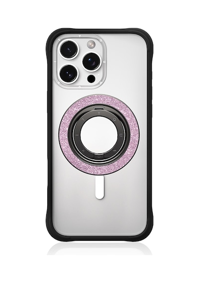 Youngkit Colorful Serisi Double Magnetik Ring Stand Telefon Tutucu Pembe