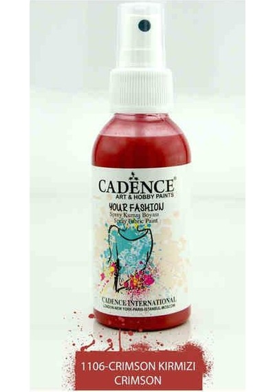 Cadence Your Fashion Sprey Kumaş Boyası 100 Ml. 1106 Crımson Kırm