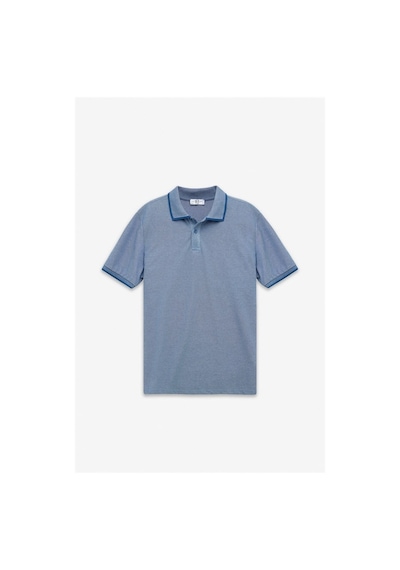 Süvari Lacivert Regular Düz Baskısız Pike Polo Yaka Tişört Sts1014000007-m09