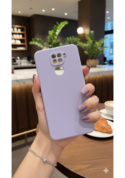 Xiaomi Redmi Note 9 İçin Uyumlu Içi Kadife Leke Tutmaz Kamera Korumalı Lansman Kılıf