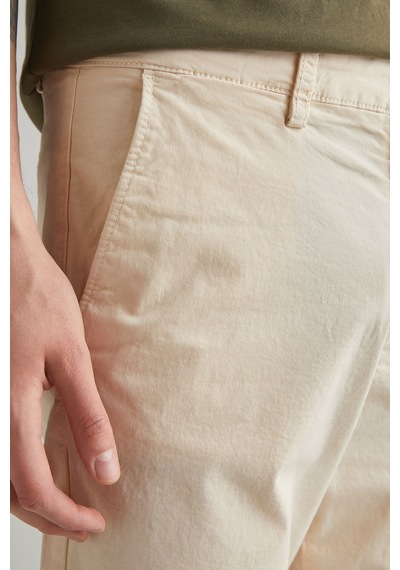 Gant Men's Regular Fit Allister Sunfaded Chino Bermuda Cream Shorts Erkek Kanvas Bermuda Şort Krem