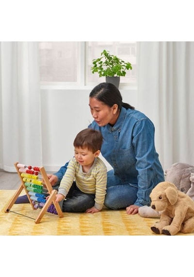 Ikea Underhalla Çok Renkli Eğitici Çocuk Abaküs 33 Cm