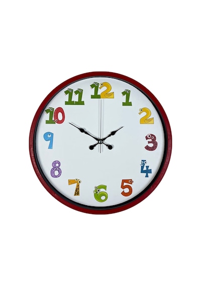 36 Cm Kırmızı Çocuk Odası Duvar Saati Diğer 64442764