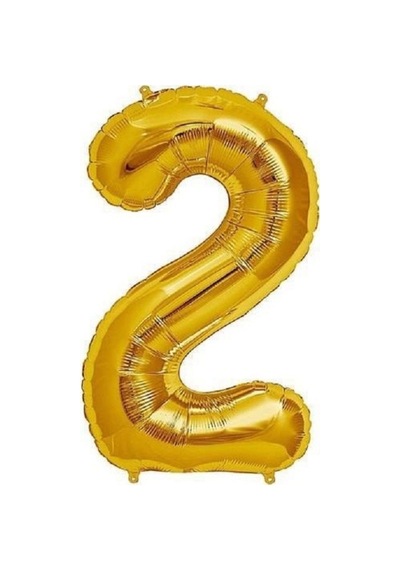 Rakam Balon Folyo Orta Boy 75 Cm Gold 2 Turuncu