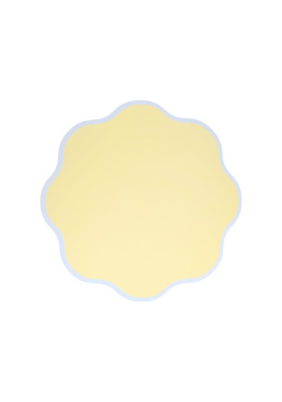 Meri Meri - Dalgalı Yuvarlak Pastel Servis Matı - 12 Adet