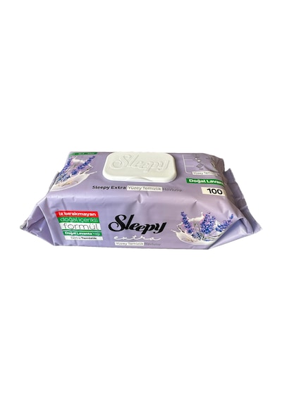 Sleepy Extra Doğal Lavanta Özlü Islak Yüzey Temizlik Havlusu - 100'lü 3 Paket