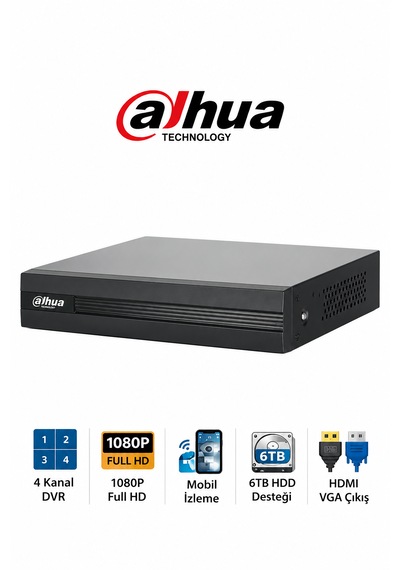 Xvr1b16 4 Kanal Hdcvı Kamera Kayıt Cihazı
