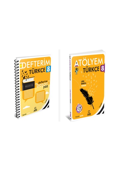 Arı 8. Sınıf Türkçe Akıllı Defter Ve Atölyem Serisi Set 2 Kitap A
