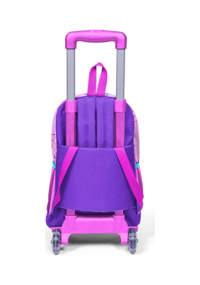 Coral High Kids Pembe Mor Milkshake Dondurma Desenli Üç Bölmeli Çekçekli Okul Sırt Çantası 23949