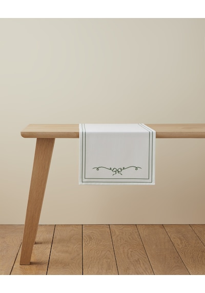English Home Ribbon Joy Runner 40x140 Cm Yeşil-beyaz Yeşil-beyaz