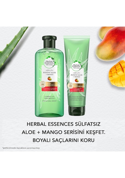 Herbal Essences Sülfatsız Renk Koruma ve Nem Aloe + Mango  Saç Bakım Kremi 275 ML