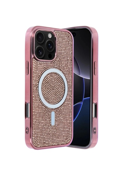 Joko Apple Uyumlu iPhone 16 Pro Helen Magsafe Kapak - Pembe Çok Renkli