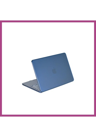 Gees Global Macbook Neo Şeffaf Macbook Kapak - Mavi Gbzs