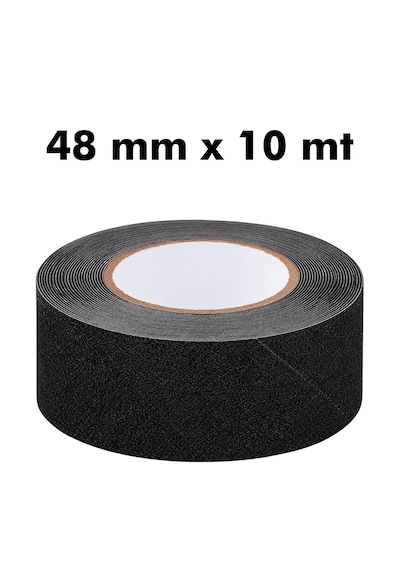 Unitape Siyah Merdiven/zemin Kaydırmaz Bant 48 Mm X 10 Mt İç Ve Dış Mekân