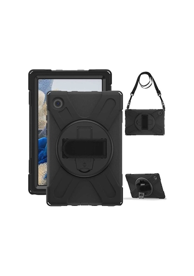 Samsung Galaxy Tab A8 10.5 Sm-x200 Uyumlu Askılı Standlı Tank Koruyucu Dönebilen Kılıf Defender Kılıf Samsung Galaxy Tab A8 10.5 Sm-x200 Uyumlu Askılı Standlı Tank Koruyucu Dönebilen Kılıf Defender Kılıf