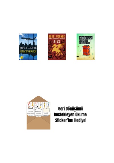 İstanbullular + Uyumsuz Defne Kaman'ın Maceraları - Ateş + Yolda + Okuma Sticker'ları