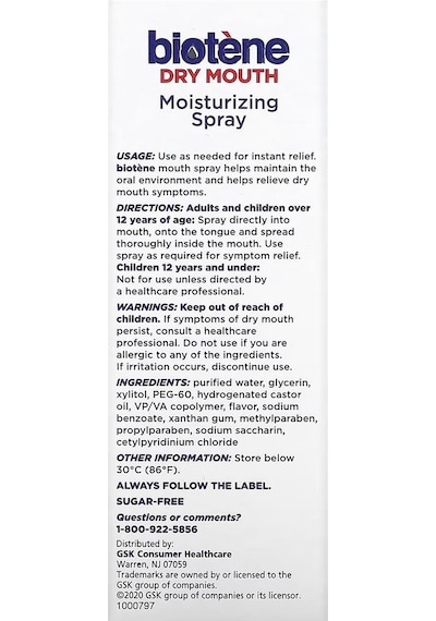 Biotene Dry Mouth Nemlendiric Ağız Bakım Spreyi 45 ML
