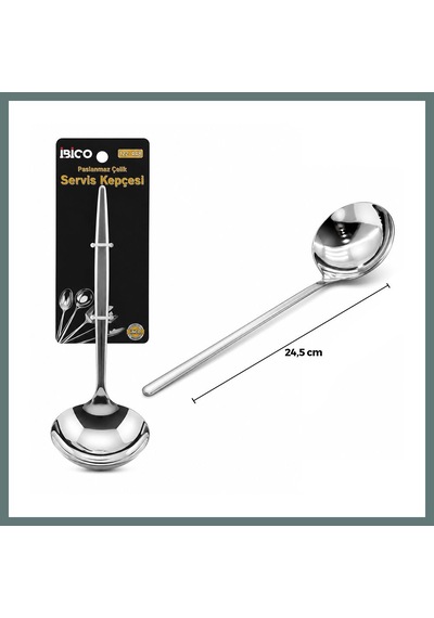 Ventra Krom Metal Servis Kepçe 24.5 Cm Ventra
