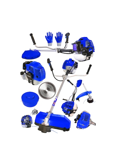 Graizer Trex M 6001 Yan Tipi Benzinli Motorlu Ot Çalı Tırpanı & Çim Biçme Makinası Tırpan Mavi