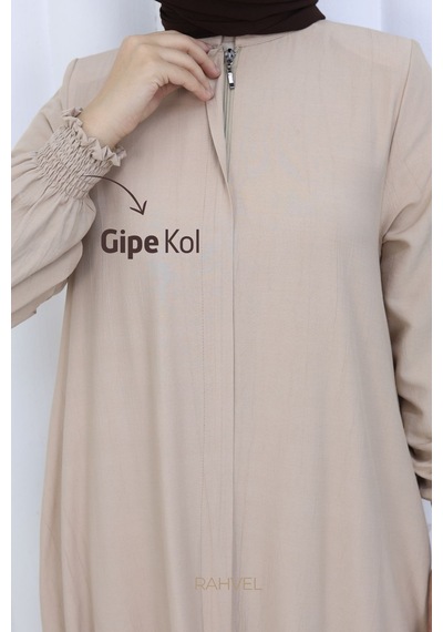 Rahvel Umre Takımı Viskon Kumaş Tunik Pantolon Bir Arada Terletmez İç Göstermez Bej Rahvel Umre Takımı Viskon Kumaş Tunik Pantolon Bir Arada Terletmez İç Göstermez Bej