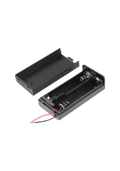 Powermaster Ic-233c Kapaklı Switch'li 2'li Aa Pil Yuvası