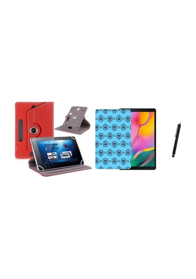 Samsung Galaxy Tab A Sm-t590 T595 Uyumlu Set Universal Tablet Kılıfı Nano Ekran Koruyucu+kalem