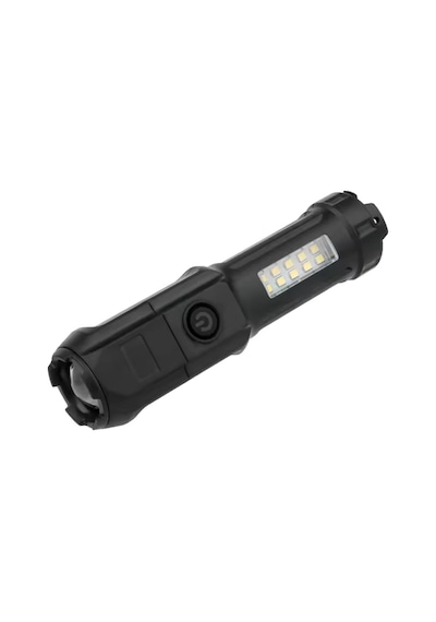 Powermaster 109-b Zoomlu Flash Özellikli Smd Ve Power Ledli Şarjlı Plastik Kasa El Feneri Powerbank Özellikli