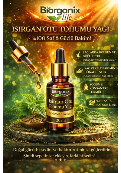 Life Isırgan Otu Tohumu Yağı 20 Ml %100 Saf & Güçlü Bakım Diğer